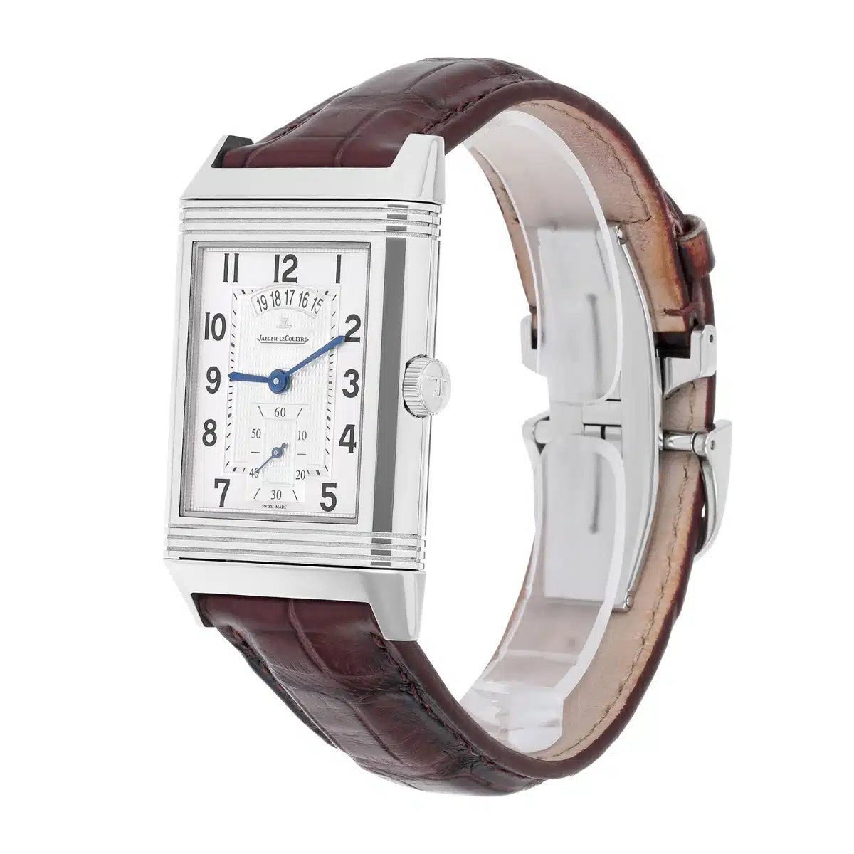 Jaeger-LeCoultre Grande Reverso Duo 273.8.85 Men’s Stainless Steel Watch B/P – image 6