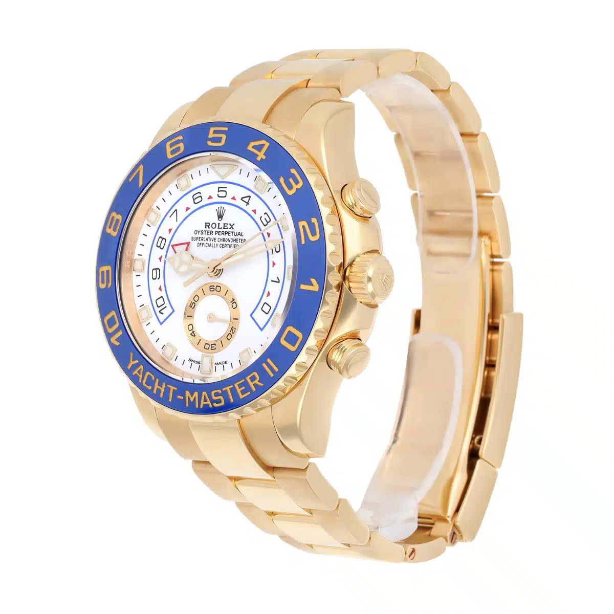 Rolex Yacht-Master II 116688 Mercedes Hands 18k Yellow Gold Watch Box Papers – image 4