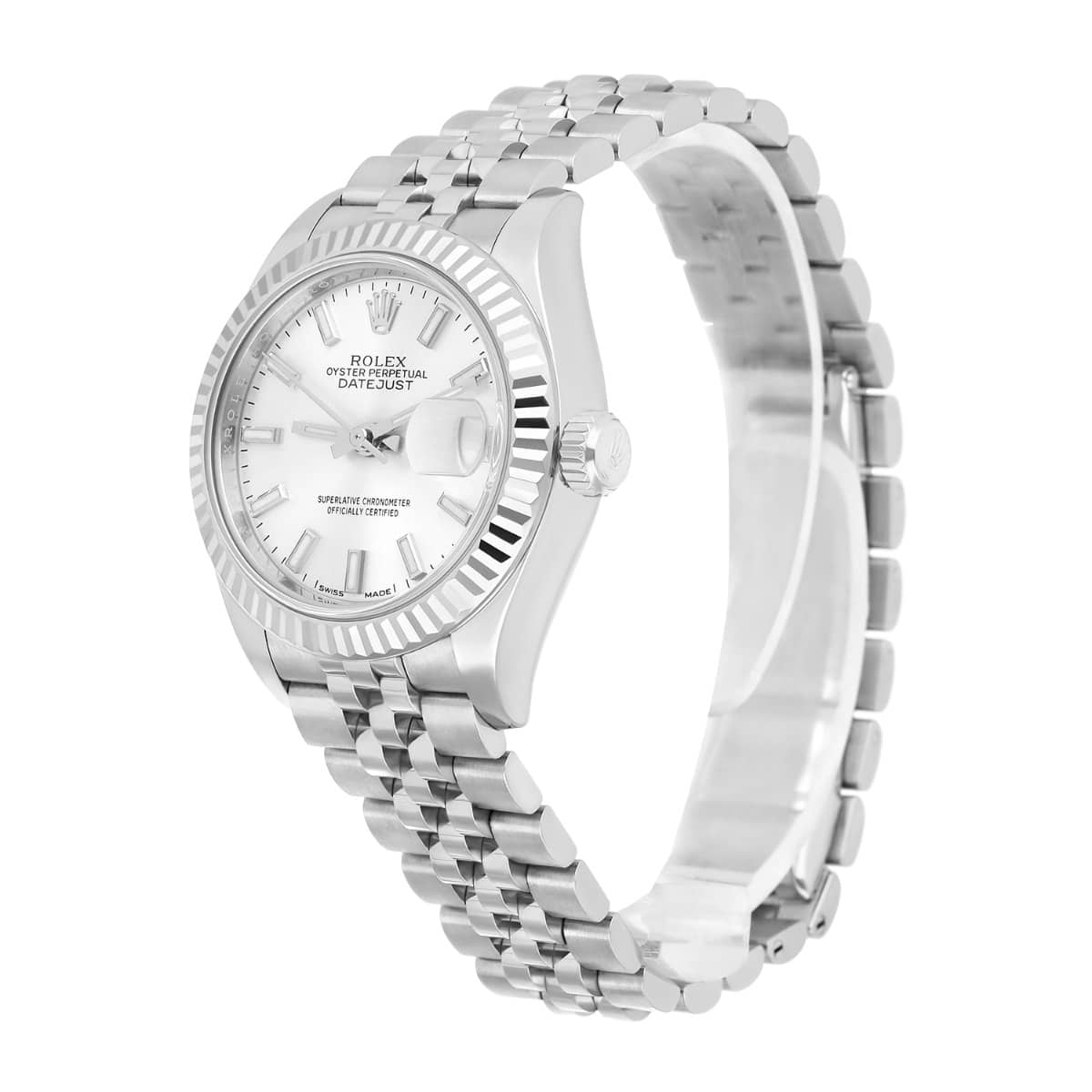 Rolex Datejust 28mm 279174 Ladies Watch Silver Dial Jubilee Stainless Steel