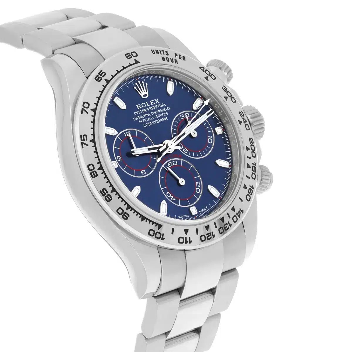 Rolex Cosmograph Daytona White Gold 40mm Blue Dial 116509 Complete 2021 – image 6