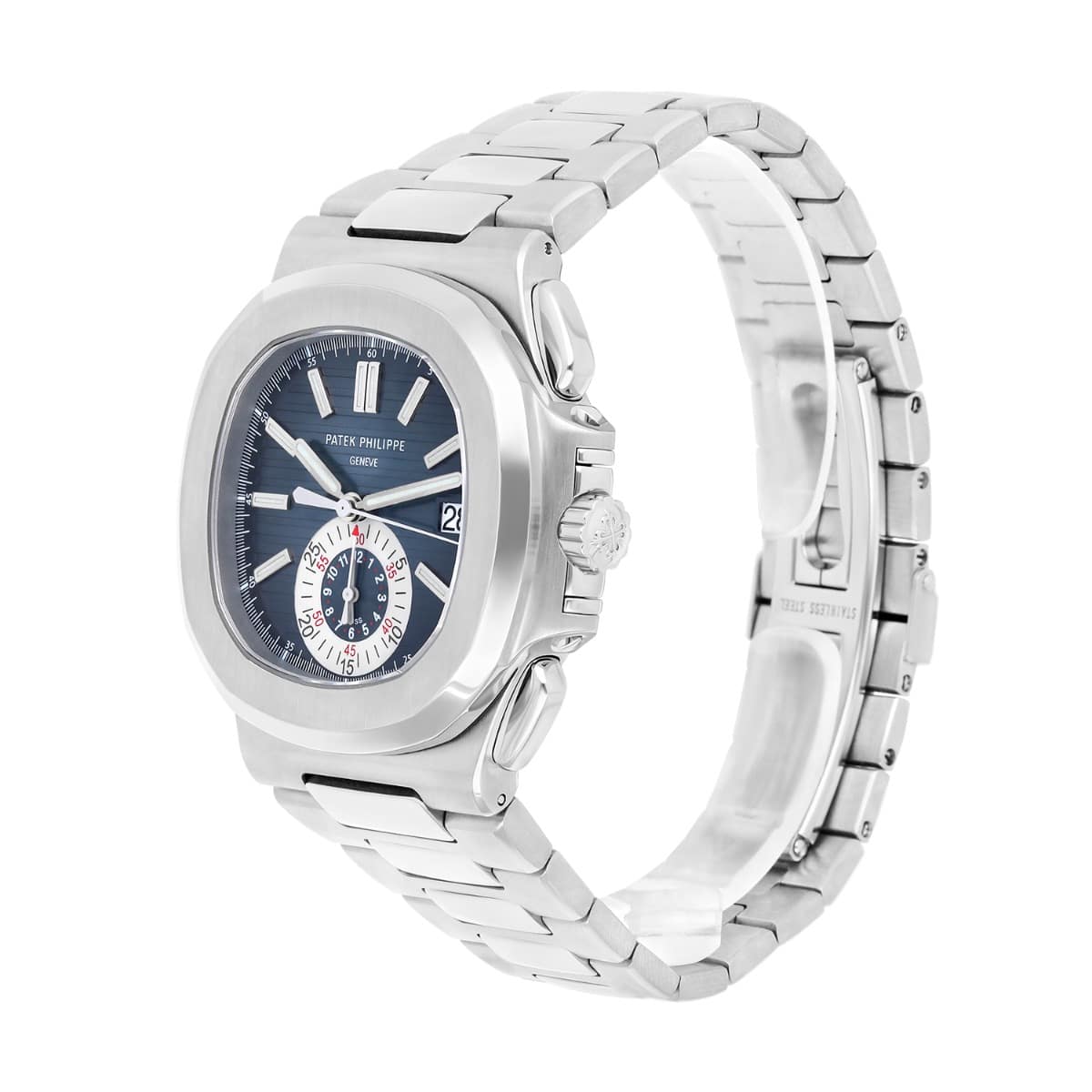Patek Philippe Nautilus 5980/1A-001 Gradient Blue Dial Steel Bracelet Box/Papers