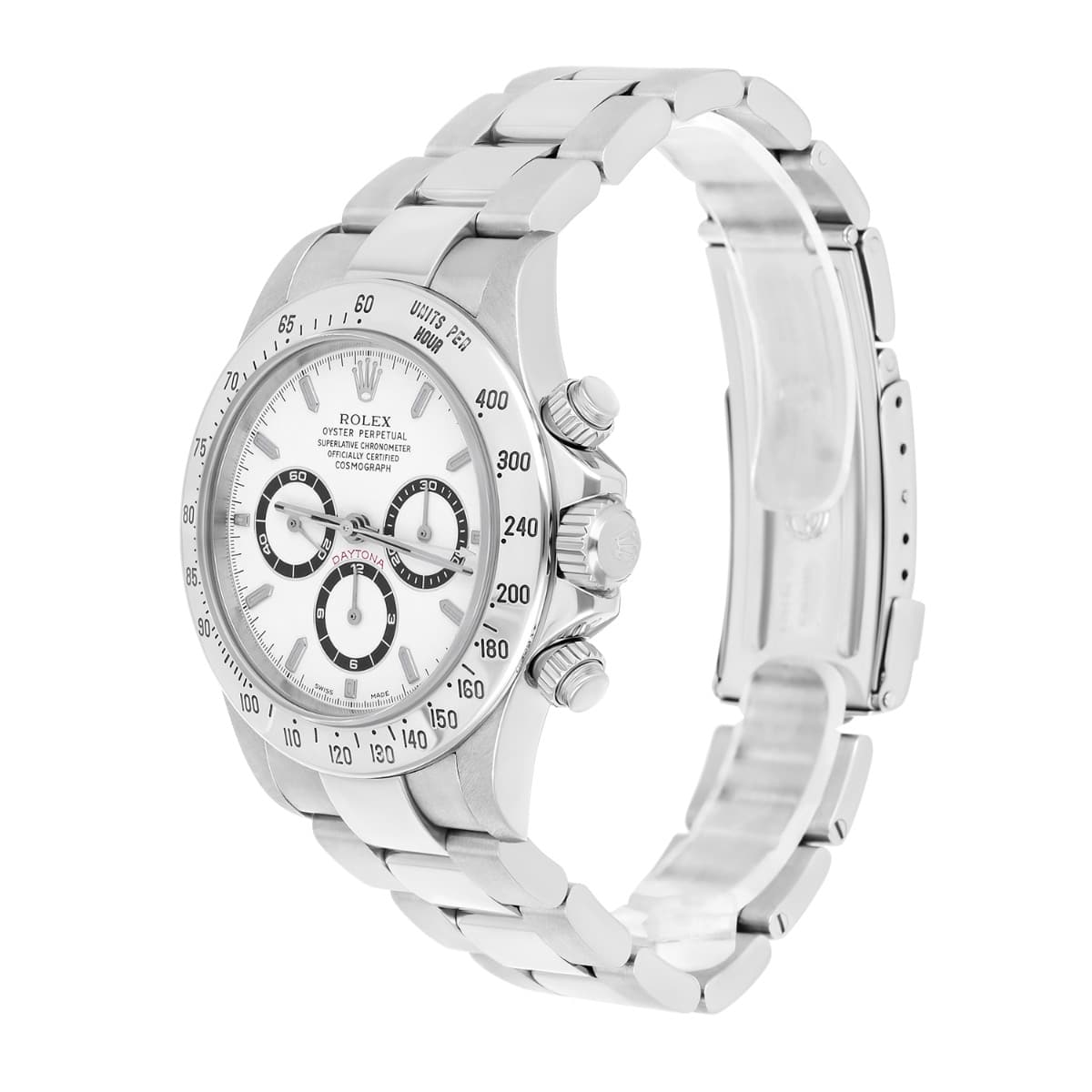 Rolex Cosmograph Daytona 16520 White Dial Zenith Movement Circa 1999 Box/Papers