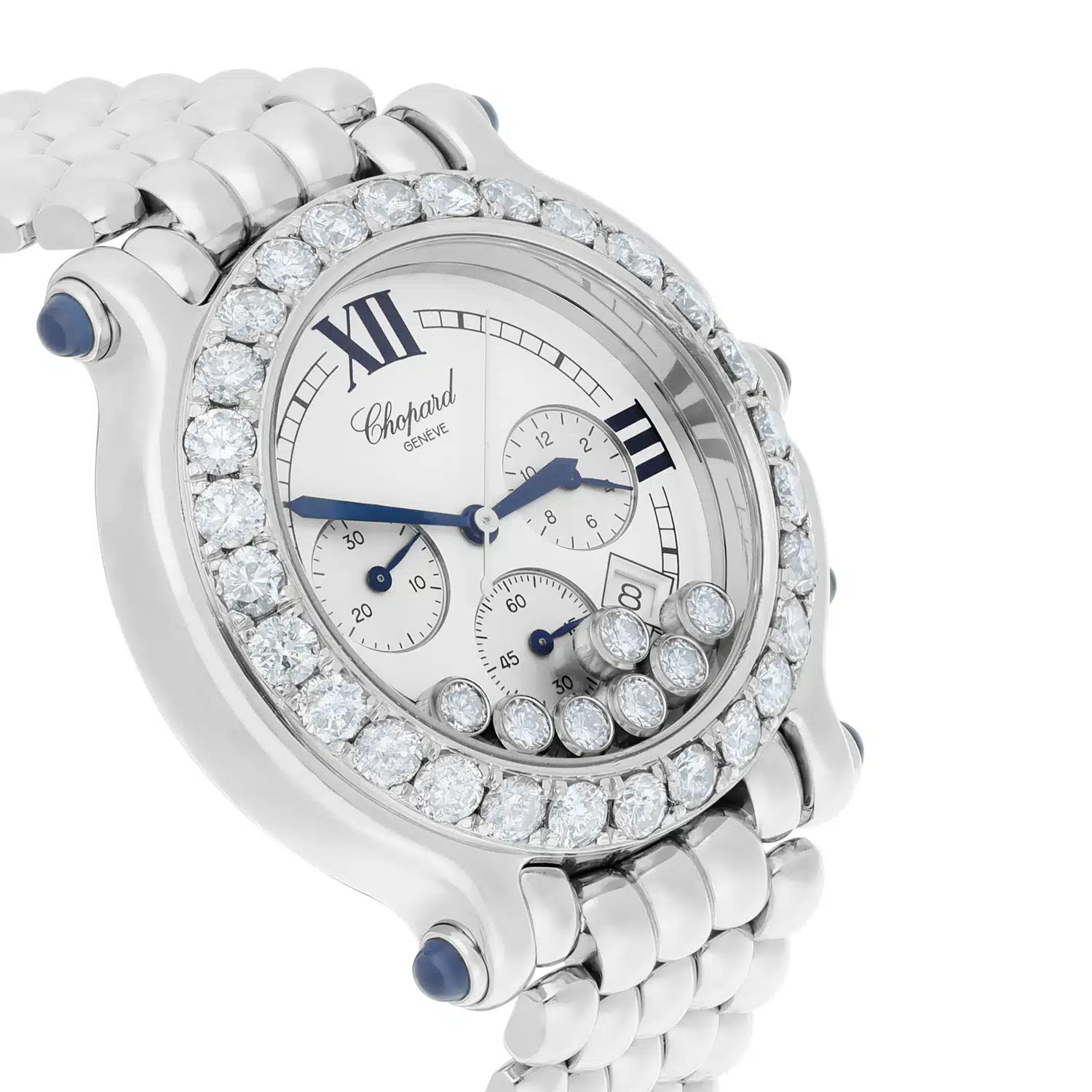 Chopard Happy Sport Chronograph Steel Ladies Watch with Diamonds 38mm 28/8267-23 – image 5