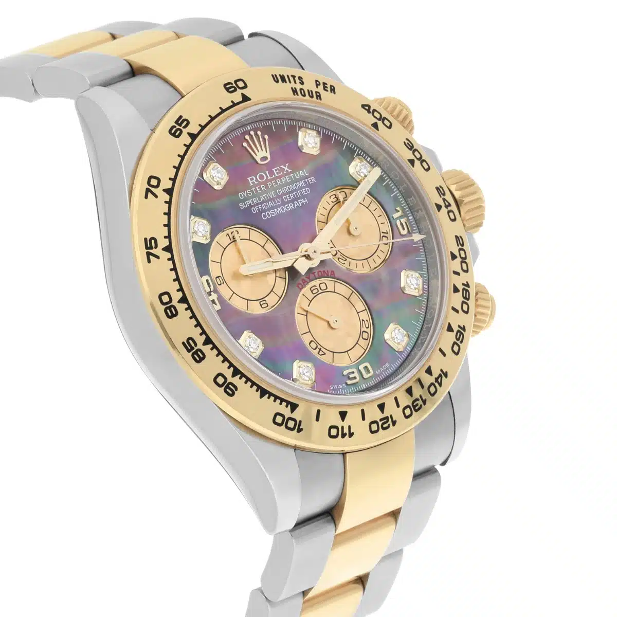 Rolex Daytona Steel/Yellow Gold Watch Tahitian MOP Diamond Dial 116503 – image 6