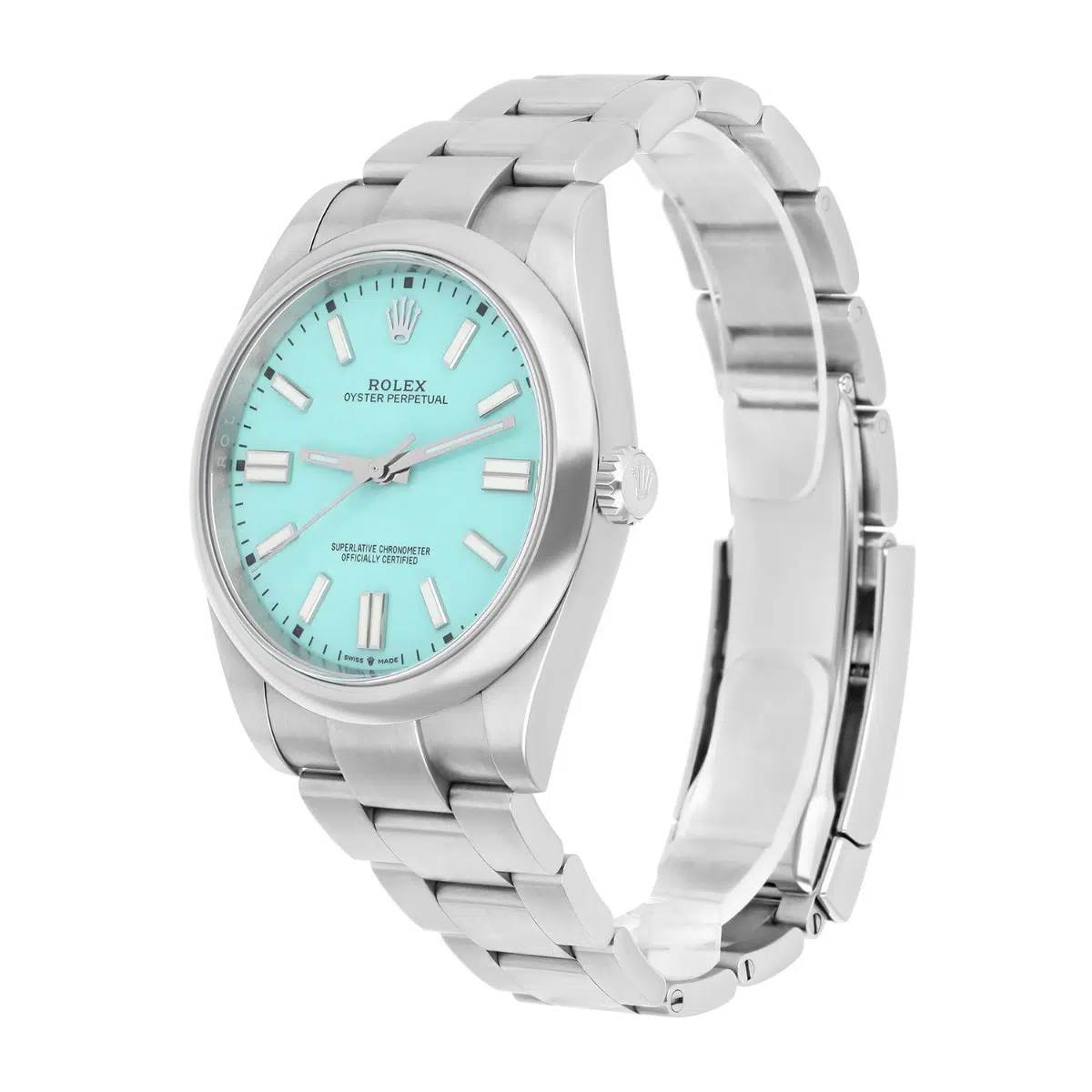 Rolex Oyster Perpetual 124300-0006 Tiffany Turquoise 41mm Stainless Steel Mint 2021 – image 3