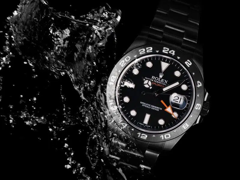 Rolex Explorer II Black PVD/DLC Coated Stainless Steel Watch White Numerals Bezel 216570 – image 4
