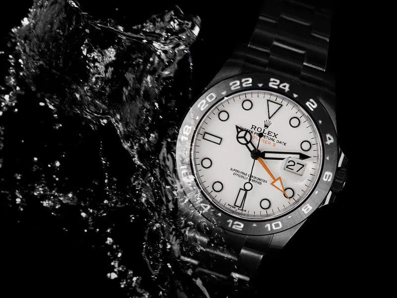 Rolex Explorer II Black PVD/DLC Coated Stainless Steel Watch White Numerals Bezel White Dial 216570 – image 2