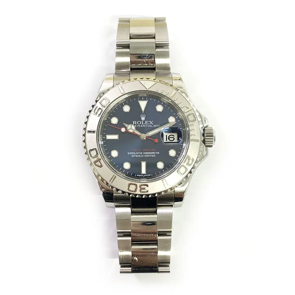 Rolex Yacht-Master 40mm Oyster 116622 Stainless Steel & Platinum Watch Blue Dial 2016 – image 3