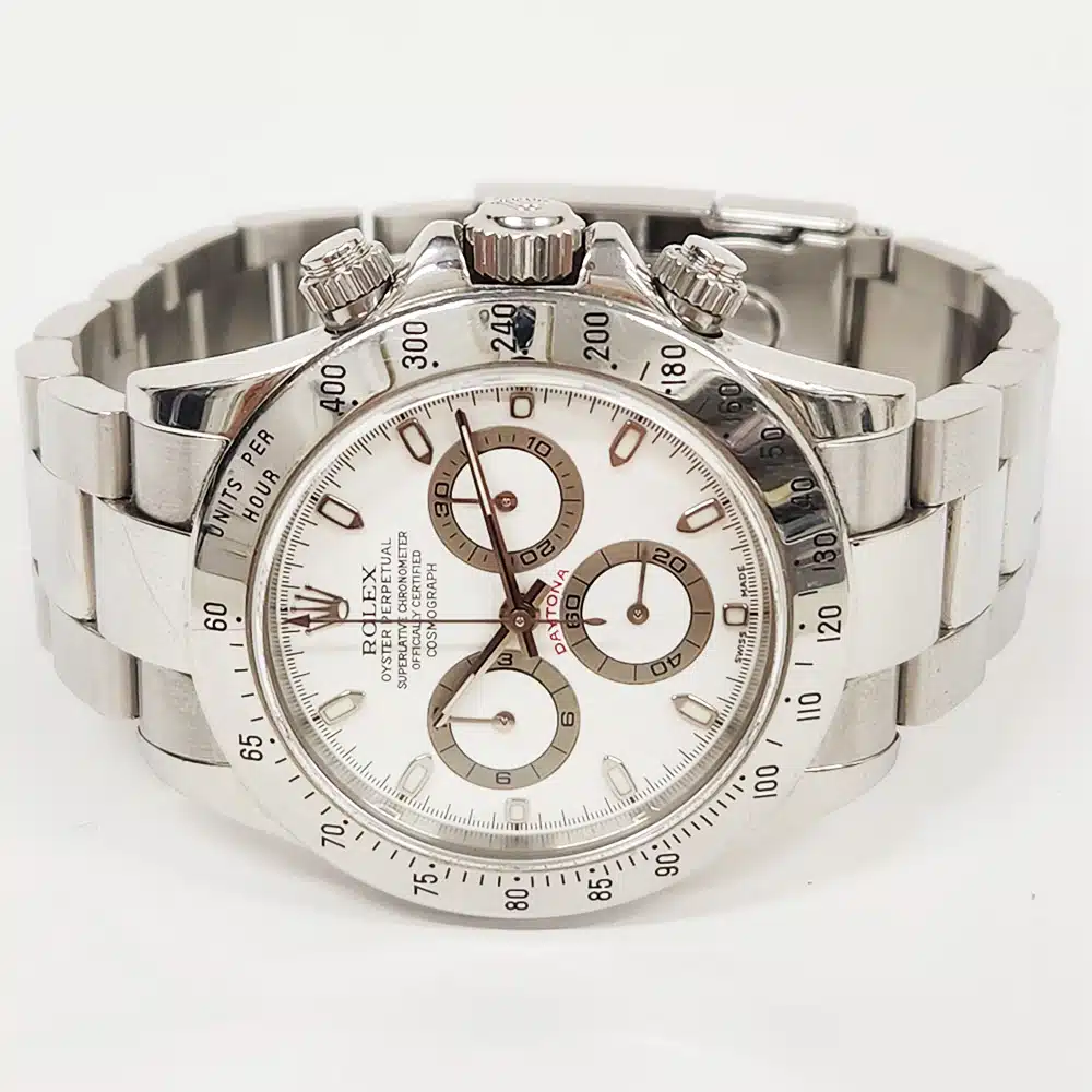Rolex Cosmograph Daytona White Dial 116520 Stainless Steel Oyster Bracelet Automatic Men's Watch – image 3