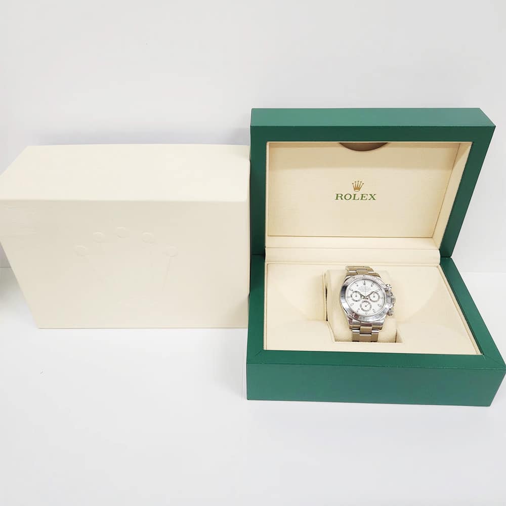 Rolex Cosmograph Daytona White Dial 116520 Stainless Steel Oyster Bracelet Automatic Men's Watch