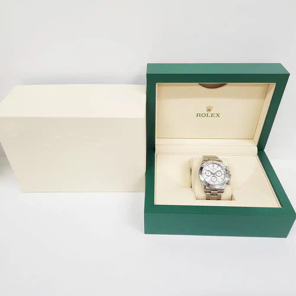 Rolex Cosmograph Daytona White Dial 116520 Stainless Steel Oyster Bracelet Automatic Men's Watch – image 7