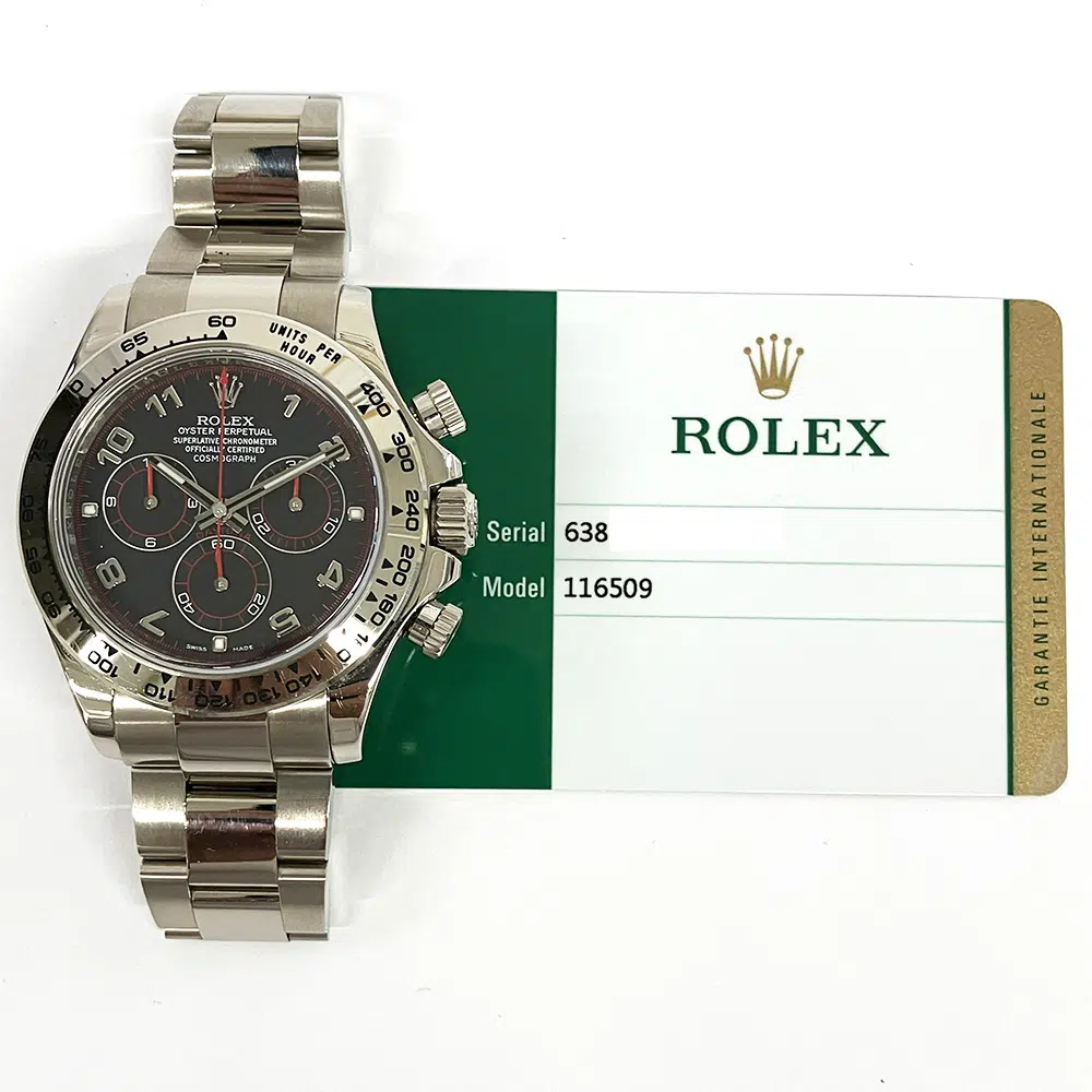 Rolex Cosmograph Daytona 116509 40mm White Gold with Black Dial 2017 – image 2