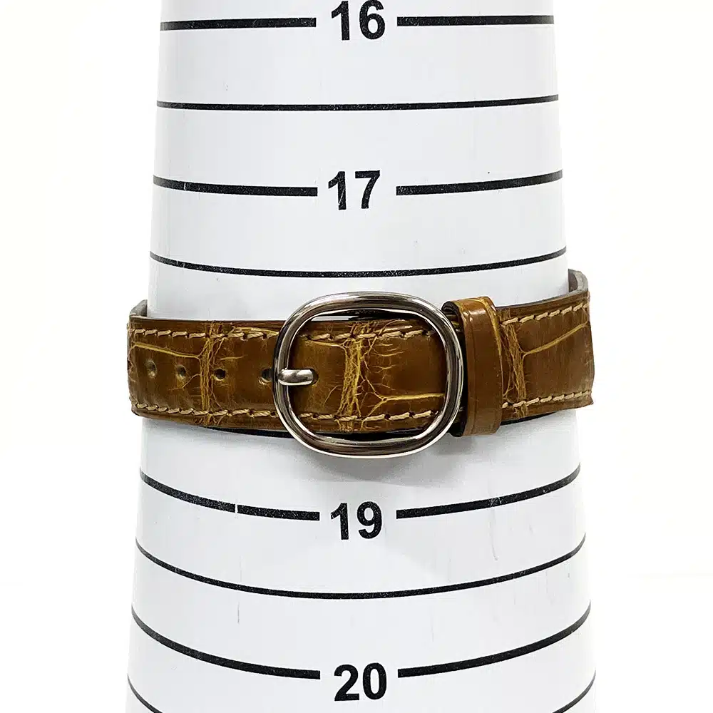 Patek Philippe Golden Ellipse 3738G-100 White Gold With Brown Leather Watch Grey Dial – image 6