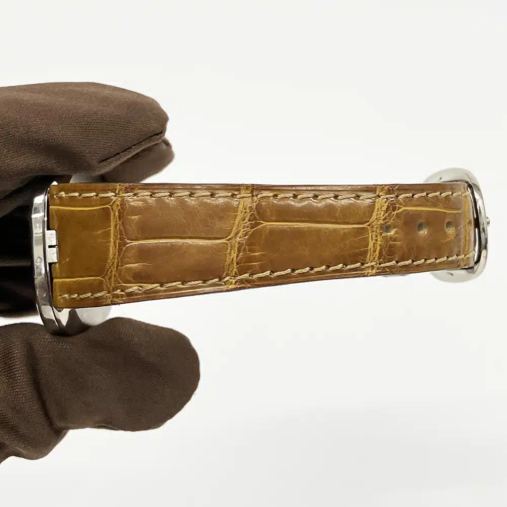Patek Philippe Golden Ellipse 3738G-100 White Gold With Brown Leather Watch Grey Dial – image 7