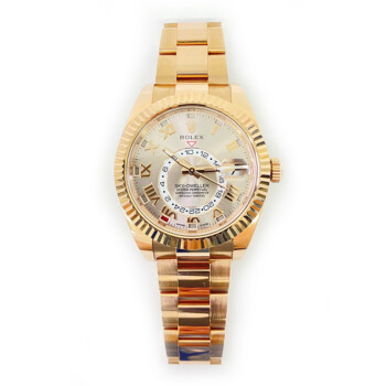 Rolex Sky-Dweller 42mm Sundust Roman Dial 326935 Rose Gold Oyster Bracelet MINT 2018