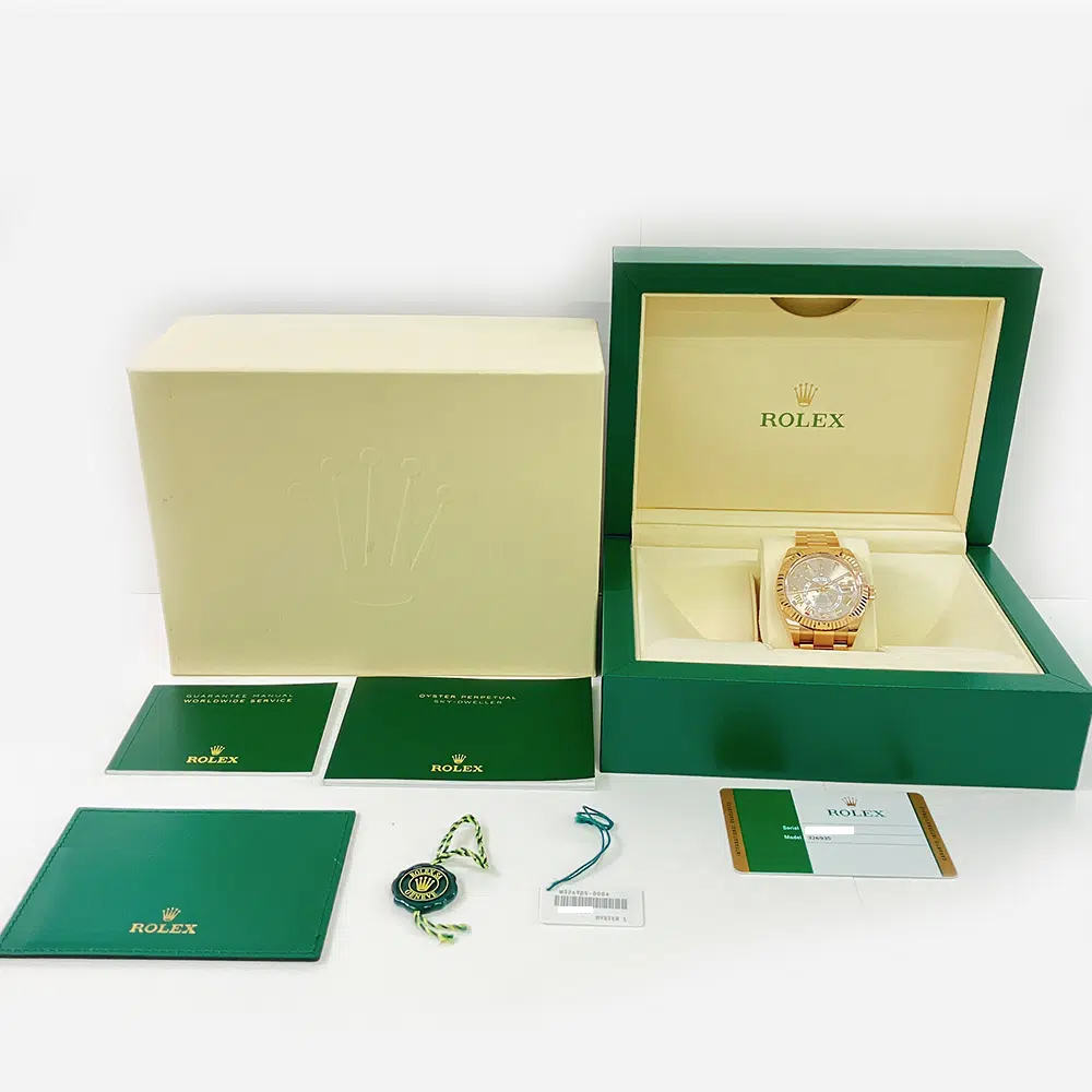 Rolex Sky-Dweller 42mm Sundust Roman Dial  326935 Rose Gold Oyster Bracelet MINT 2018 – image 7