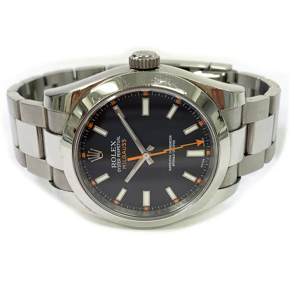 Rolex Milgauss 40mm 116400 Stainless Steel with Black Dial Watch – image 4