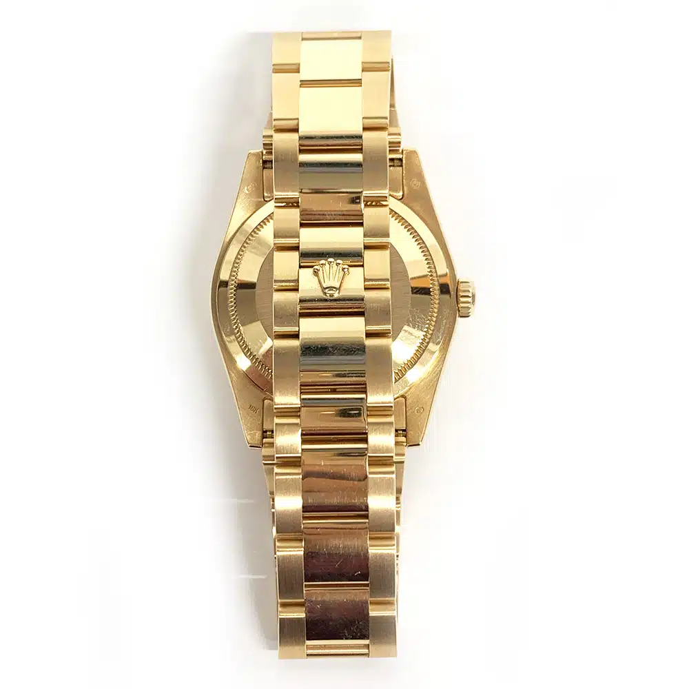 Rolex Day-Date 118205 36mm Oyster Rose Gold Watch Champagne Roman Dial 2004 – image 4