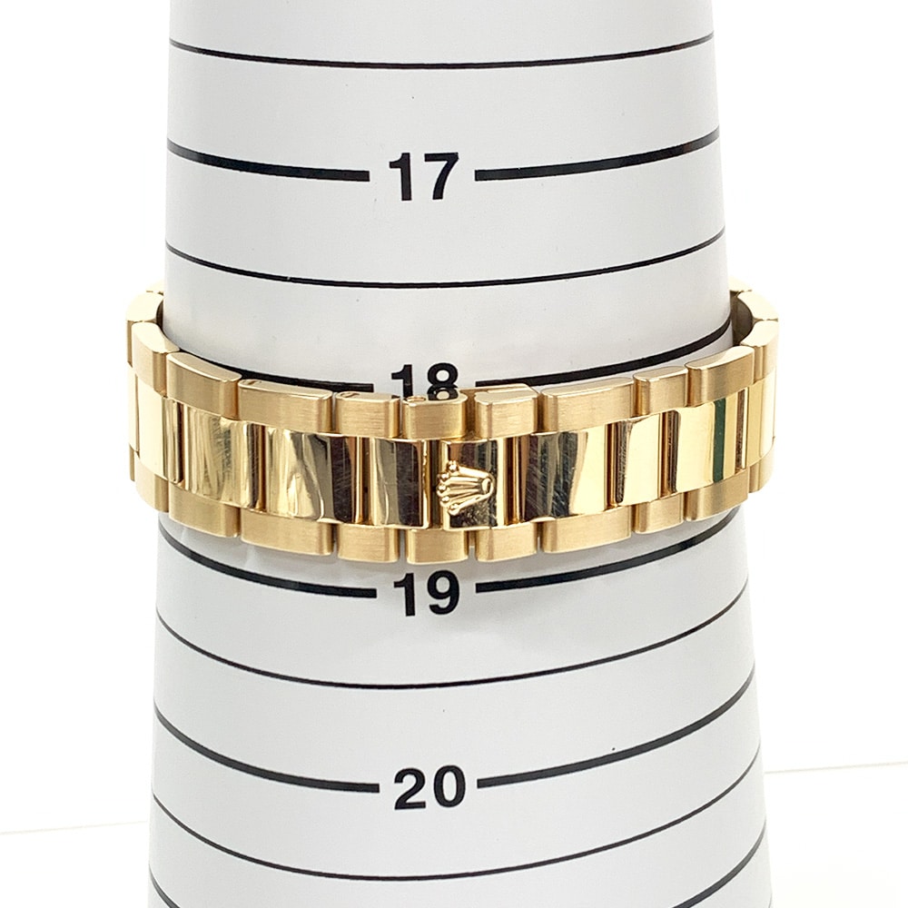 Rolex Day-Date 118205 36mm Oyster Rose Gold Watch Champagne Roman Dial 2004