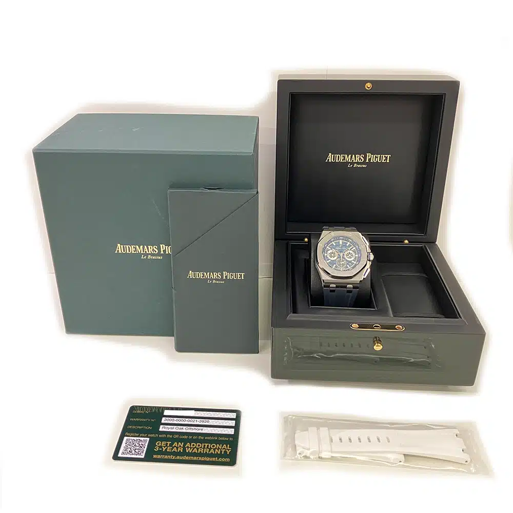 Audemars Piguet Royal Oak Offshore 26480TI.OO.A027CA.01 42mm Titanium with Blue Dial Watch 2020 – image 8