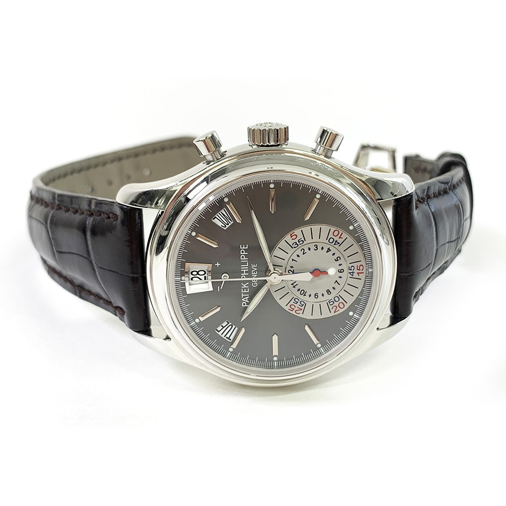 Patek Philippe Annual Calendar 5960P-001 40mm White Gold with Grey Dial Watch 2010