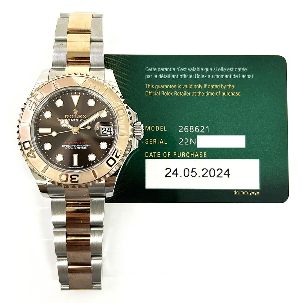 Rolex Yacht-Master 268621-0003 37mm  Stainless Steel/18k Rose Gold with Chocolate Dial Watch MINT 2024 – image 2