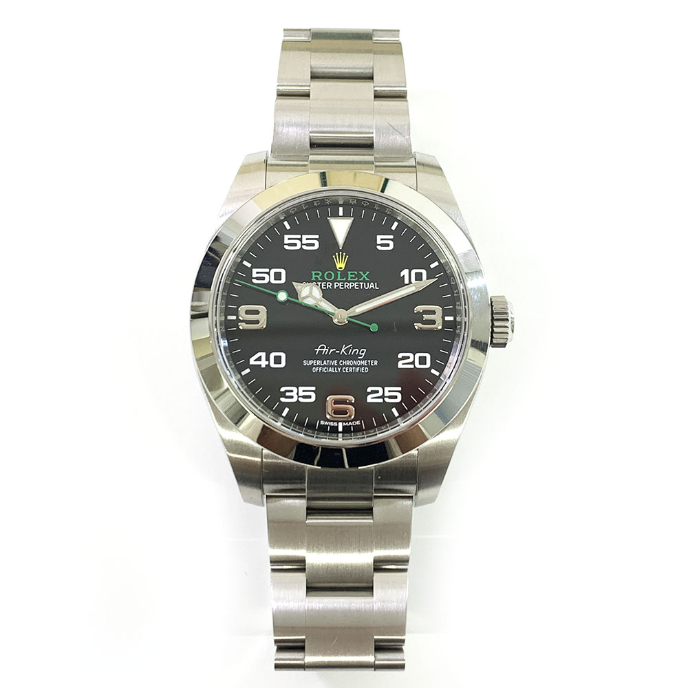 Rolex Air-King 40mm 116900 Oyster Stainless Steel Watch Black Arabic Dial 2021