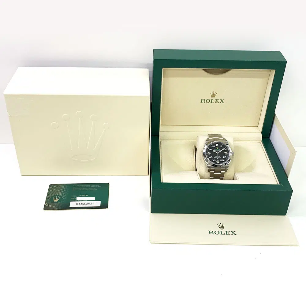Rolex Air-King 40mm 116900 Oyster Stainless Steel Watch Black Arabic Dial 2021 – image 8