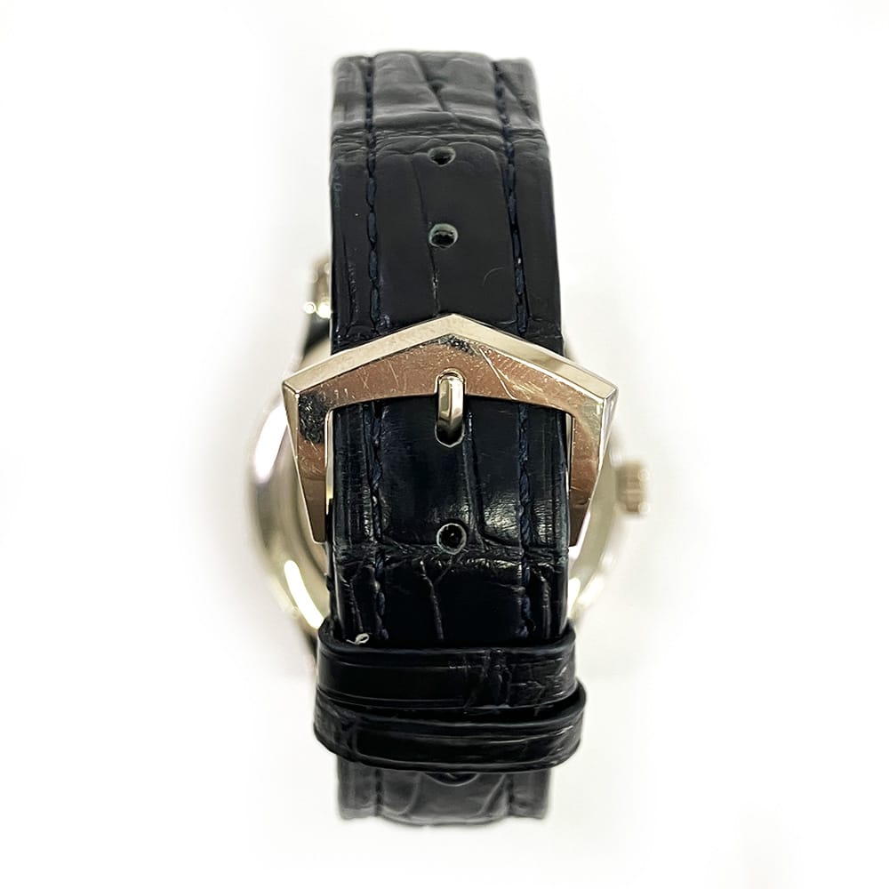 Patek Philippe Complications Annual Calendar 40mm 5205G-001 White Gold With Blue Leather Watch Grey Dial 2014