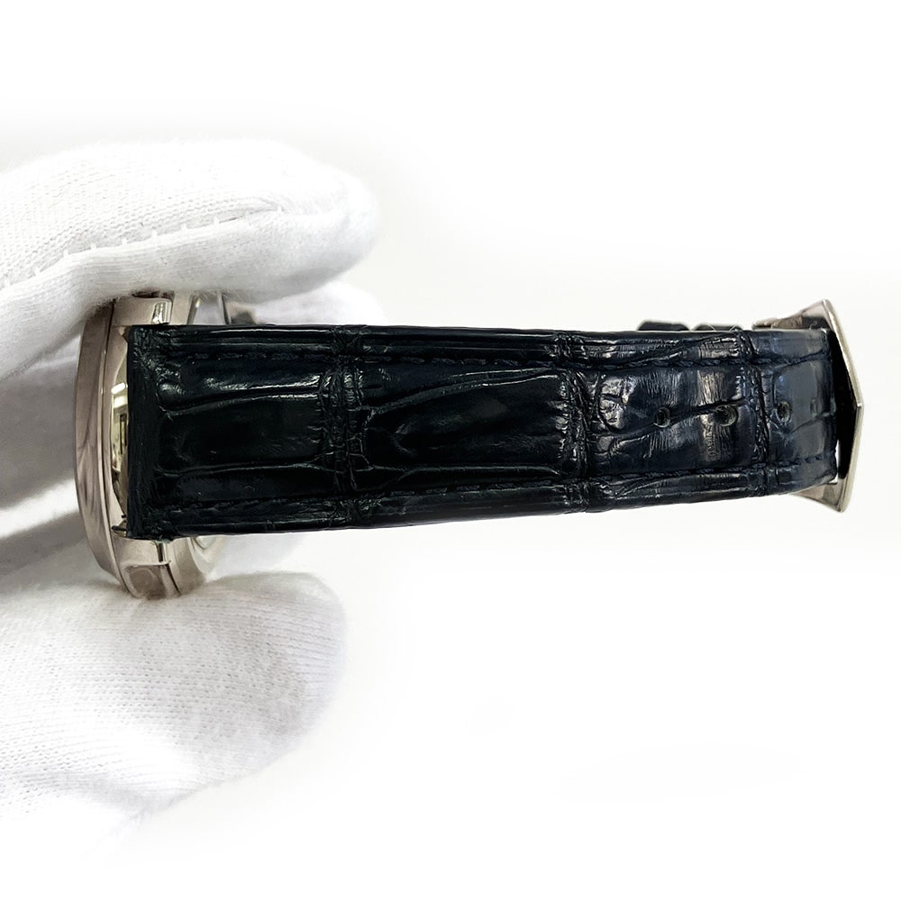 Patek Philippe Complications Annual Calendar 40mm 5205G-001 White Gold With Blue Leather Watch Grey Dial 2014