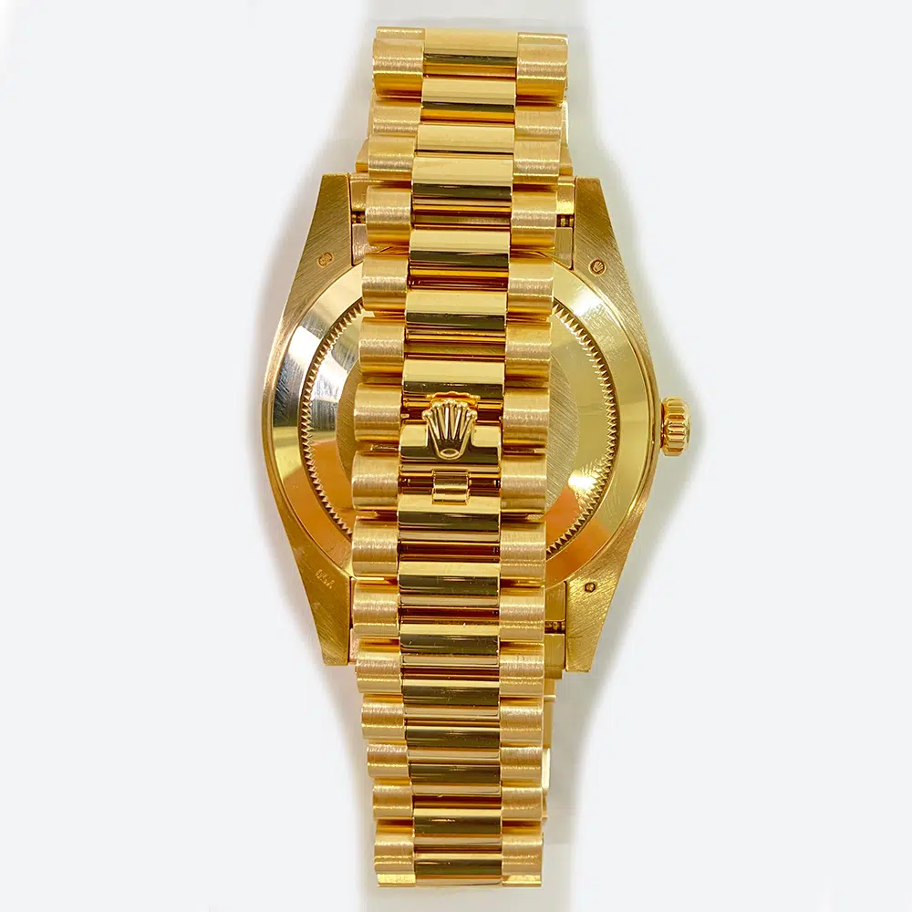 Rolex Day-Date President 40mm 228238-0005 YG Fluted Bezel Champagne Diamond Dial President Bracelet 2015 – image 5