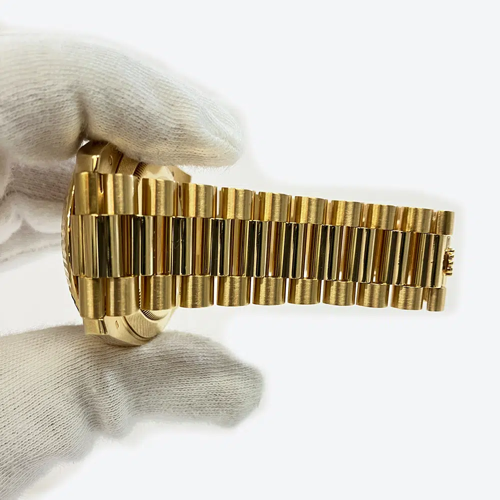 Rolex Day-Date President 40mm 228238-0005 YG Fluted Bezel Champagne Diamond Dial President Bracelet 2015 – image 7