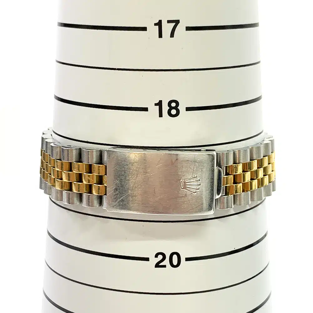 Rolex Datejust 36mm 16233 Jubilee Stainless Steel & Yellow Gold Watch Black Arabic Dial 1992 – image 6