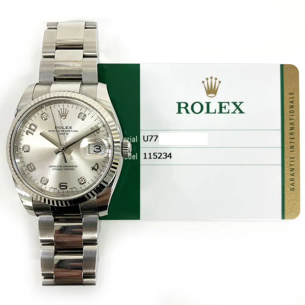 Rolex Oyster Perpetual Date 115234 34mm Stainless Steel with Silver Dial Watch 2020 – image 2