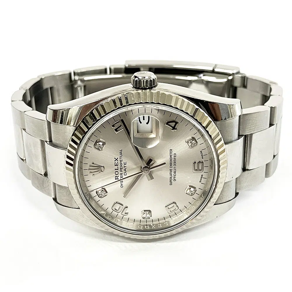 Rolex Oyster Perpetual Date 115234 34mm Stainless Steel with Silver Dial Watch 2020 – image 4