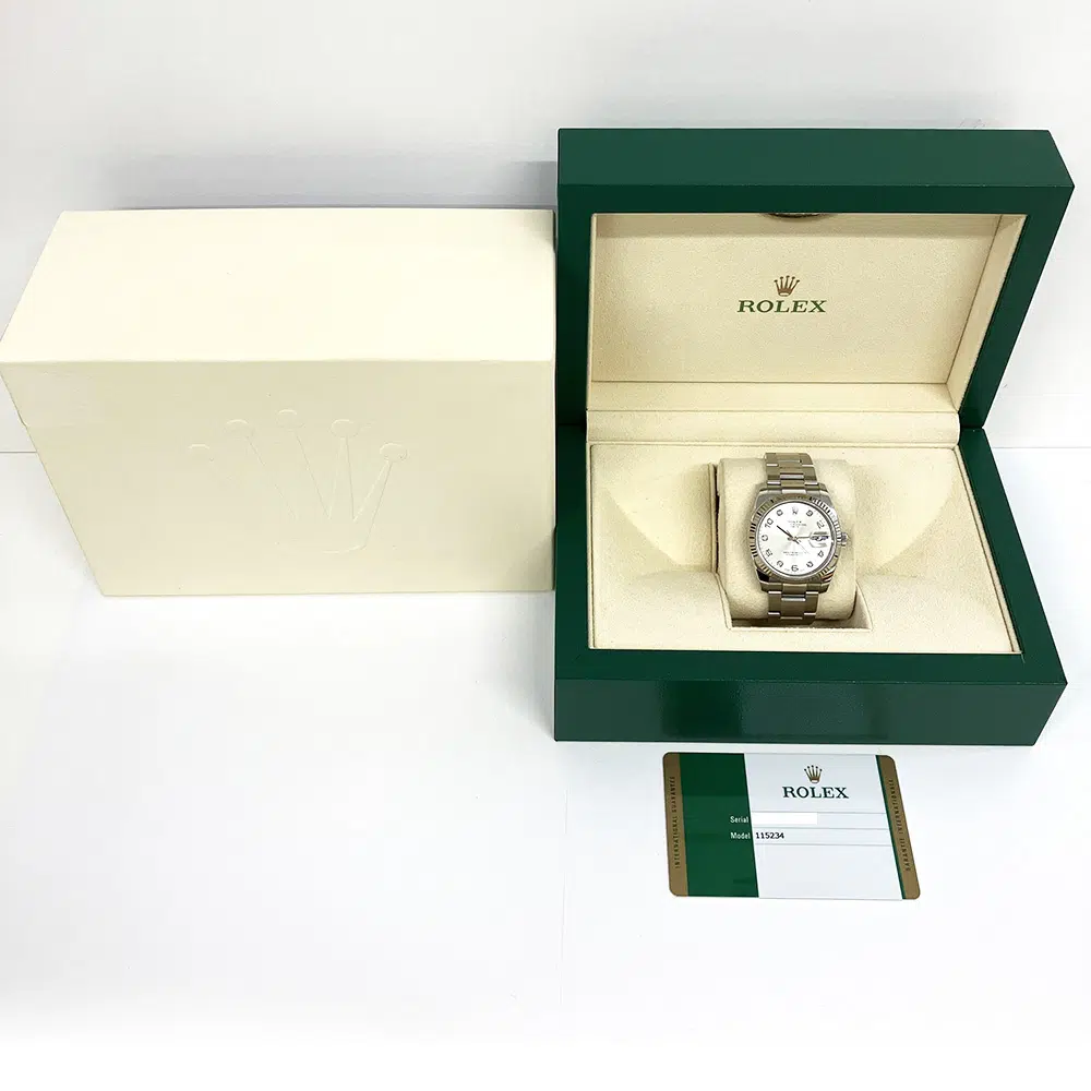 Rolex Oyster Perpetual Date 115234 34mm Stainless Steel with Silver Dial Watch 2020 – image 8