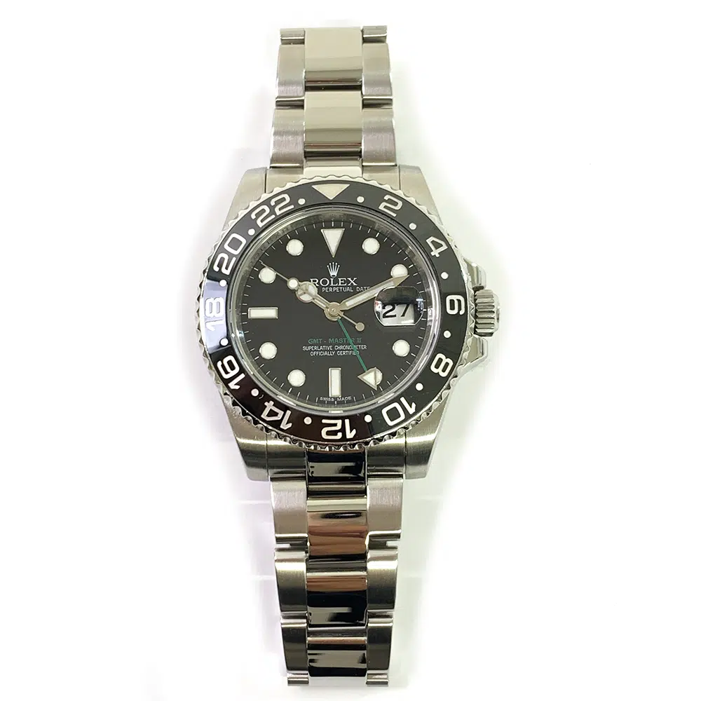 Rolex Oyster Bracelet GMT-Master II 40mm 116710LN Steel Watch Black Dial 2010 – image 3