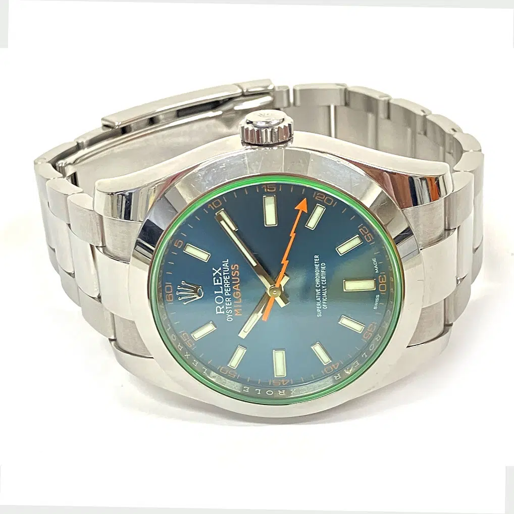 Rolex Milgauss 40mm Blue Index Dial 116400GV Stainless Steel Watch 2017 – image 4