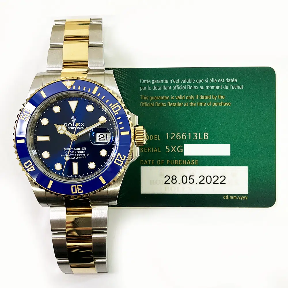 Rolex Two-Tone Submariner 41mm 126613LB-0002 Gold/Steel Oyster Watch Blue Dial 2022 – image 3