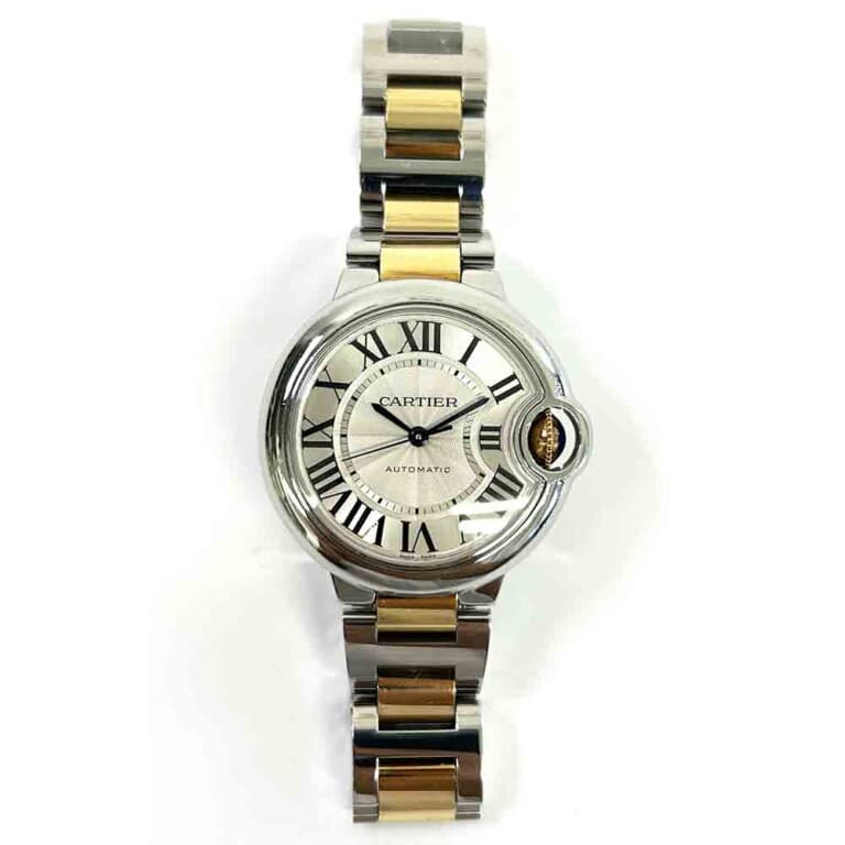 Cartier Ballon Bleu W6920099 Steel/Yellow Gold Bracelet with Silver Dial Watch 2014