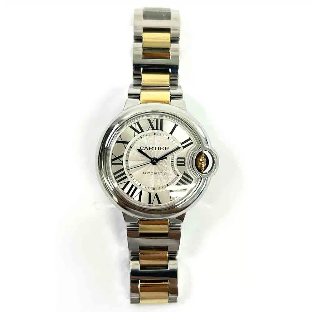 Cartier Ballon Bleu W6920099 Steel/Yellow Gold Bracelet with Silver Dial Watch 2014