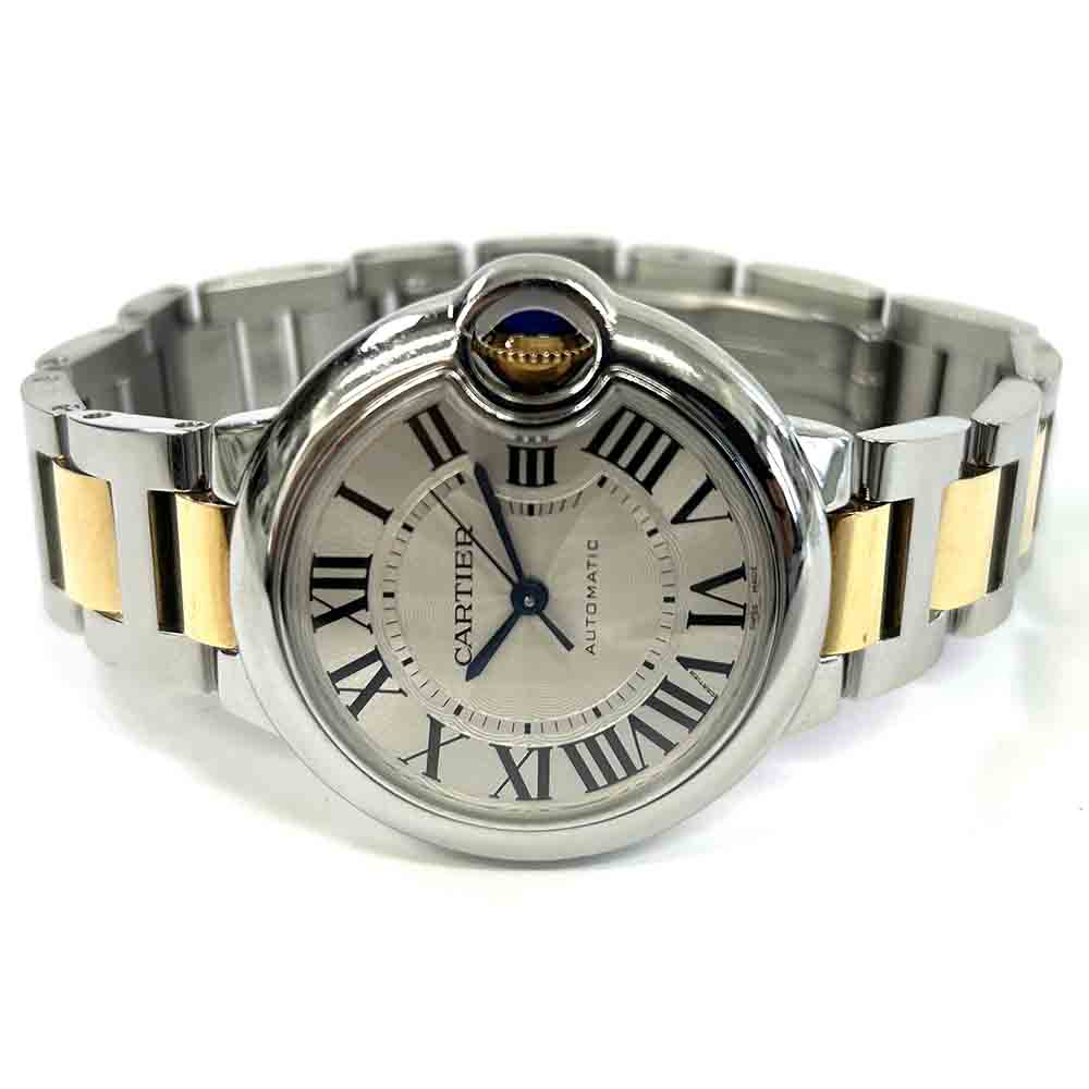 Cartier Ballon Bleu W6920099 Steel/Yellow Gold Bracelet with Silver Dial Watch 2014
