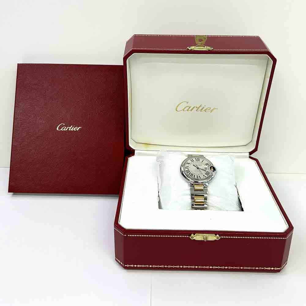 Cartier Ballon Bleu W6920099 Steel/Yellow Gold Bracelet with Silver Dial Watch 2014