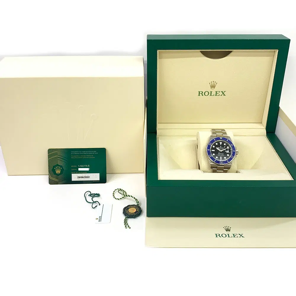 Rolex Submariner Black Dial 41mm Oyster 126619LB  18kt White Gold Watch 2022 – image 8