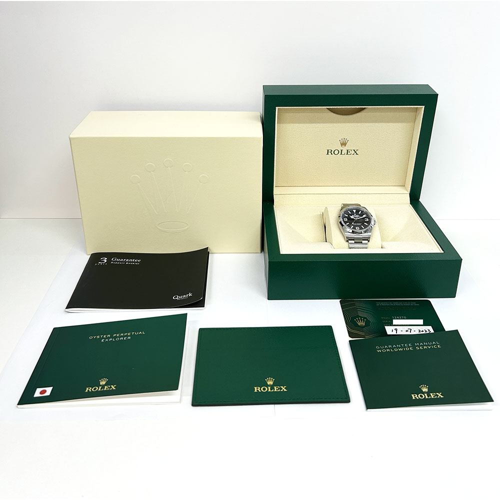 Rolex Explorer Black Arabic & Index Dial 36mm 124270 SS Oyster Watch 2023