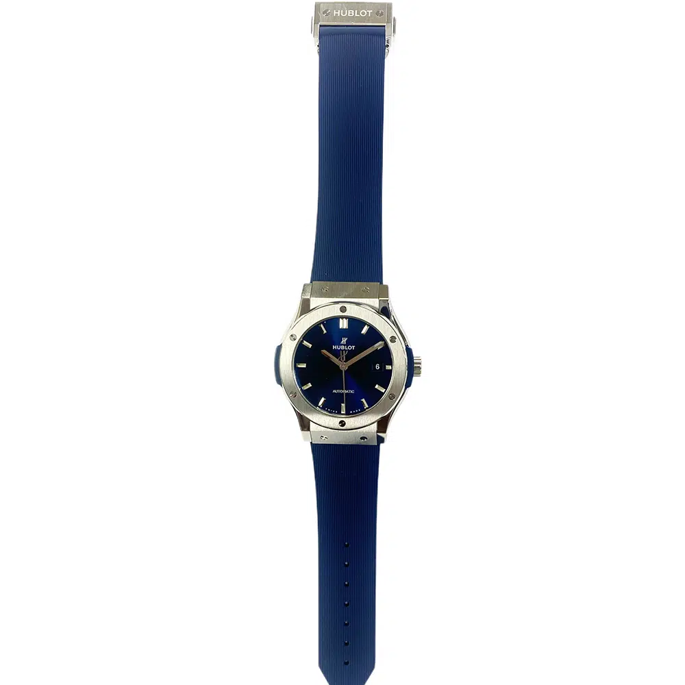 Hublot Classic Fusion Blue 542.NX.7170.RX 42mm Grey titanium with Blue Dial Watch – image 2