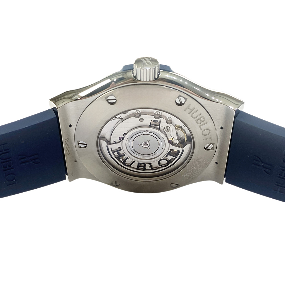 Hublot Classic Fusion Blue 542.NX.7170.RX 42mm Grey titanium with Blue Dial Watch
