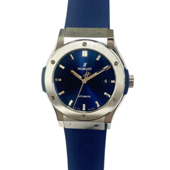Hublot Classic Fusion Blue 542.NX.7170.RX 42mm Grey titanium with Blue Dial Watch
