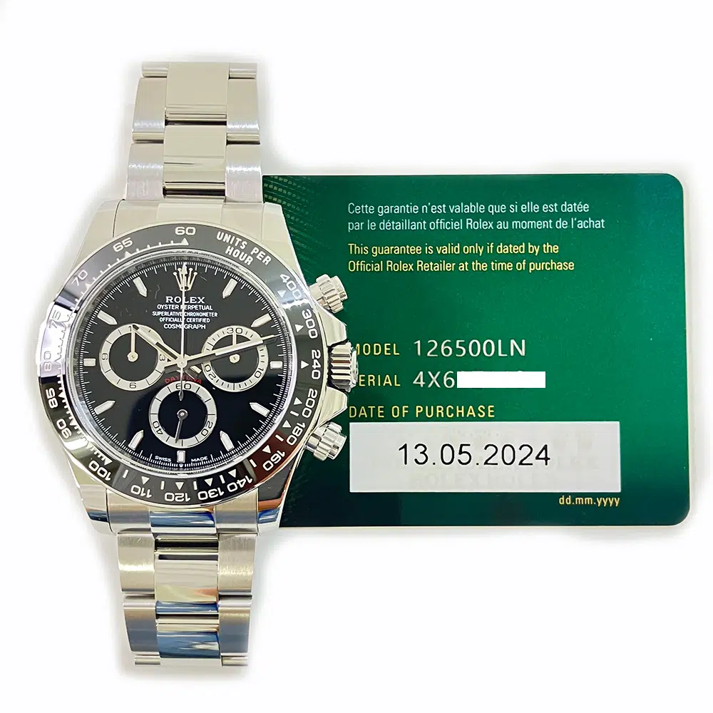 Rolex Daytona 40mm 126500ln-0002 Oyster Stainless Steel Watch Black Index Dial 2024 – image 2