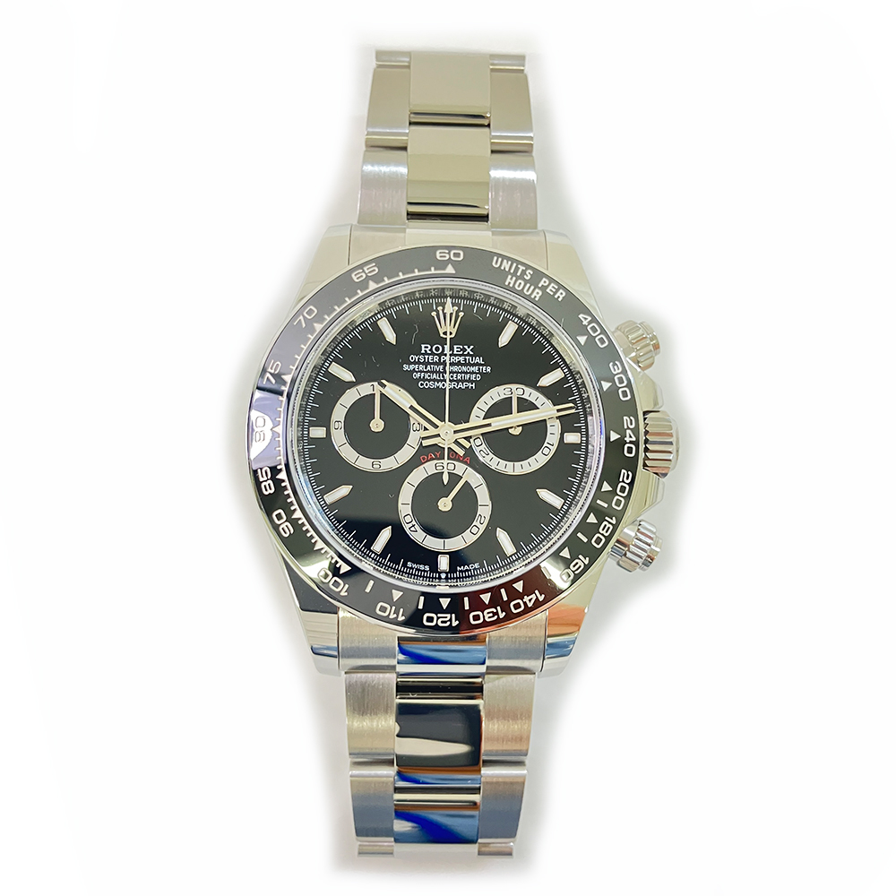 Rolex Daytona 40mm 126500ln-0002 Oyster Stainless Steel Watch Black Index Dial 2024